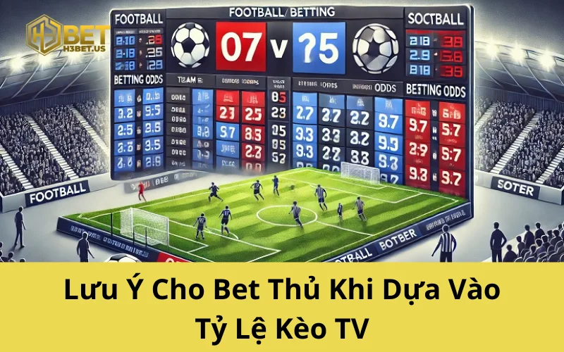 Lưu Ý Cho Bet Thủ Khi Dựa Vào Tỷ Lệ Kèo TV