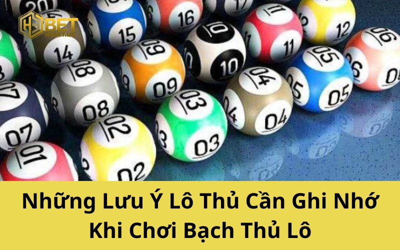 Những Lưu Ý Lô Thủ Cần Ghi Nhớ Khi Chơi Bạch Thủ Lô